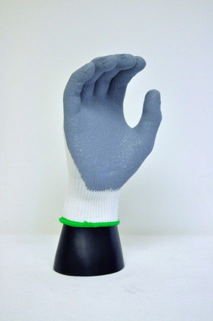 GLOVE WHITE NYLON SHELL;GRAY LUNAR FOAM PALM 13G - General Purpose